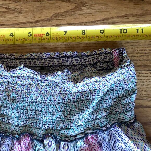 Anthropologie Multicolor Pattern Relaxed Cotton Wide Leg Pants Women's Size XS - Picture 6 of 6